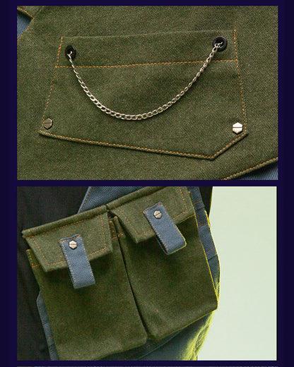 Veste Multi-Poche Haute Technologie -  veste inspirée du cyberpunk - Veste Multi-Poche Techwear Confortable et Futuriste