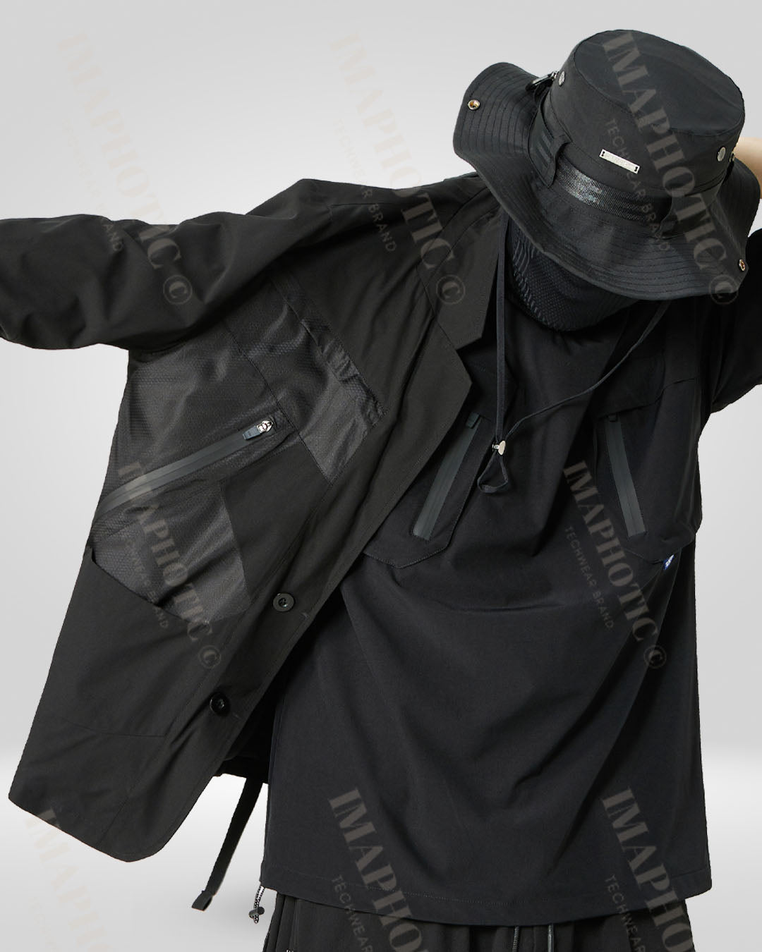 Veste Oversize Tactique en Bold - veste légère - Veste Oversize Tactique Imperméable pour un Style Polyvalent