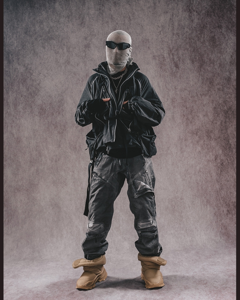 Veste à Poches Nostalgique en Couches -  style urbain - Veste Nostalgique à Poches pour un Style Vintage