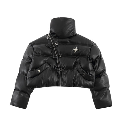 Veste Puffer Gothique - veste chic - Veste Puffer Gothique : Élégance et Esprit Rebelle