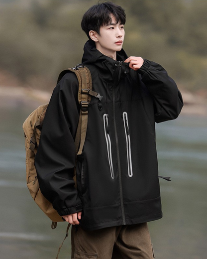Veste Réfléchissante Prête pour l'Aventure - veste légère et résistante - Veste Réfléchissante Légère pour Aventures Extérieures