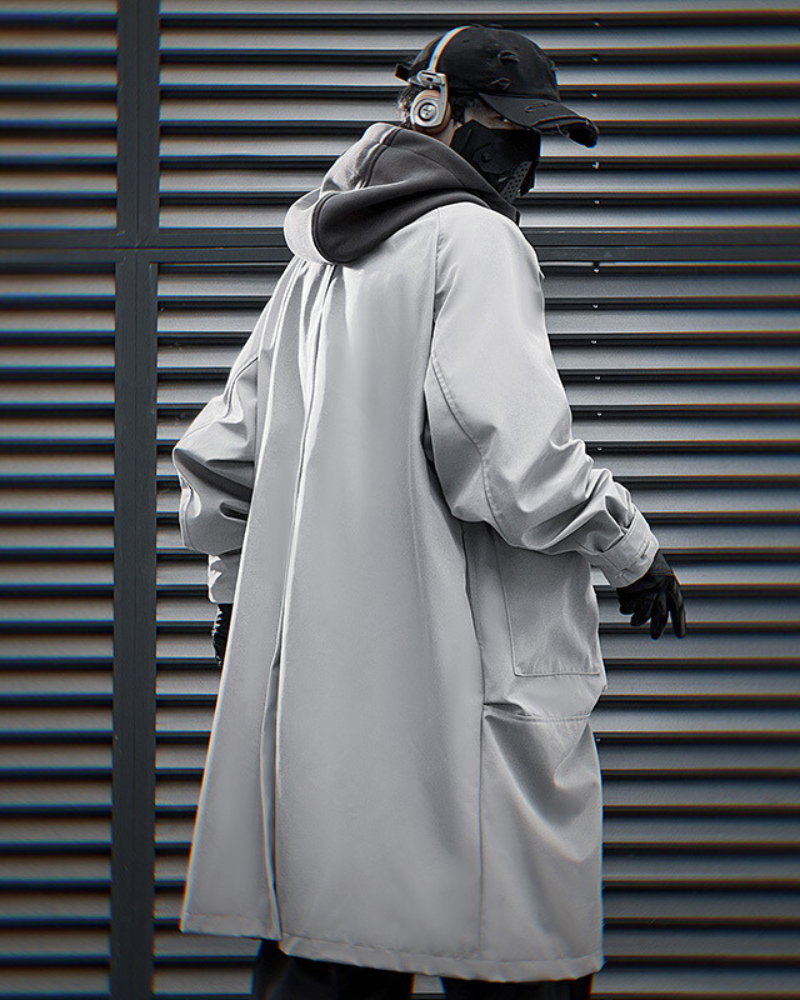 Veste Tech à Capuche Adaptable -  look urbain - Veste à Capuche Adaptable au Style Moderne