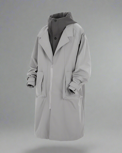 Veste Tech à Capuche Adaptable -  veste en polyester - Veste à Capuche Adaptable au Style Moderne