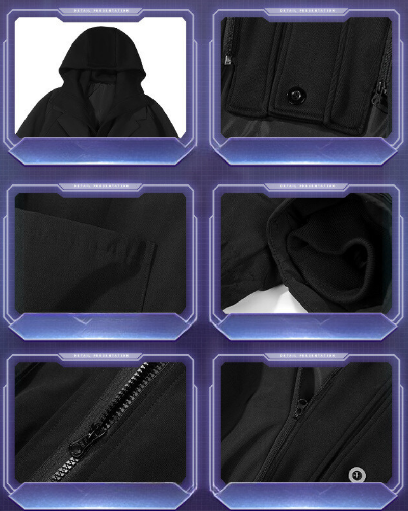 Veste Tech à Capuche Adaptable -  veste pour homme - Veste à Capuche Adaptable au Style Moderne