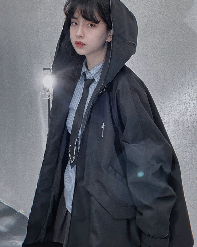 Veste Tech Poche Toutes Saisons -  taille veste tech - Veste Tech Poche Toutes Saisons pour un style décontracté