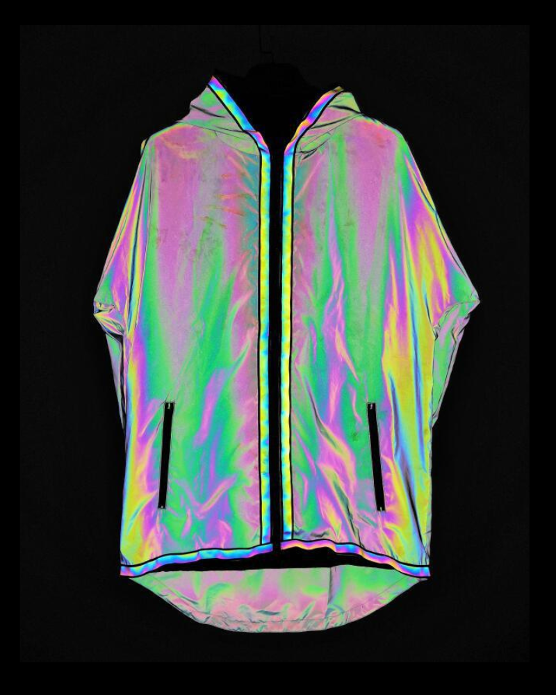Veste Tech Réfléchissante Accrocheuse - veste techwear - Veste Techwear Réfléchissante pour un Style Urbain