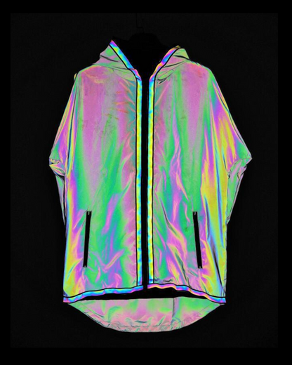 Veste Tech Réfléchissante Accrocheuse - veste techwear - Veste Techwear Réfléchissante pour un Style Urbain