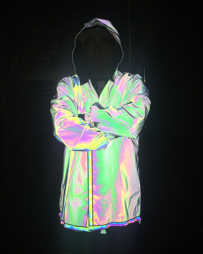 Veste Tech Réfléchissante Accrocheuse - veste techwear - Veste Techwear Réfléchissante pour un Style Urbain