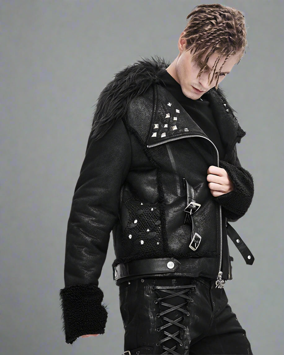 Veste Technique Hivernale Ajustée -  noir - Veste Hivernale Ajustée en Polyester pour Techwear
