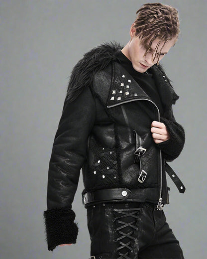Veste Technique Hivernale Ajustée -  noir - Veste Hivernale Ajustée en Polyester pour Techwear