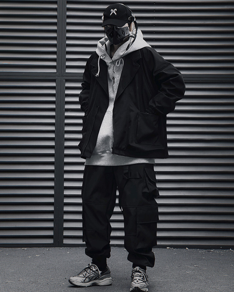 Veste Unisexe Chic Zippée -  unisexe - Veste Unisexe Chic Zippée au style techwear moderne