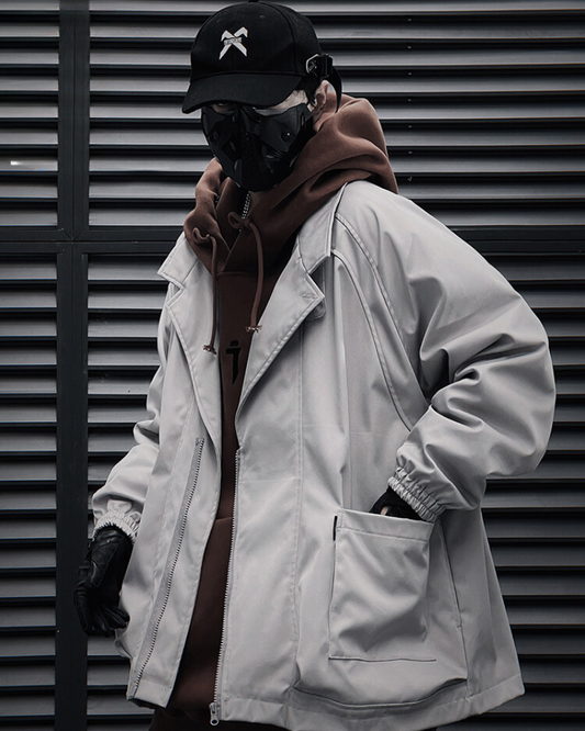 Veste Unisexe Chic Zippée - veste - Veste Unisexe Chic Zippée au style techwear moderne