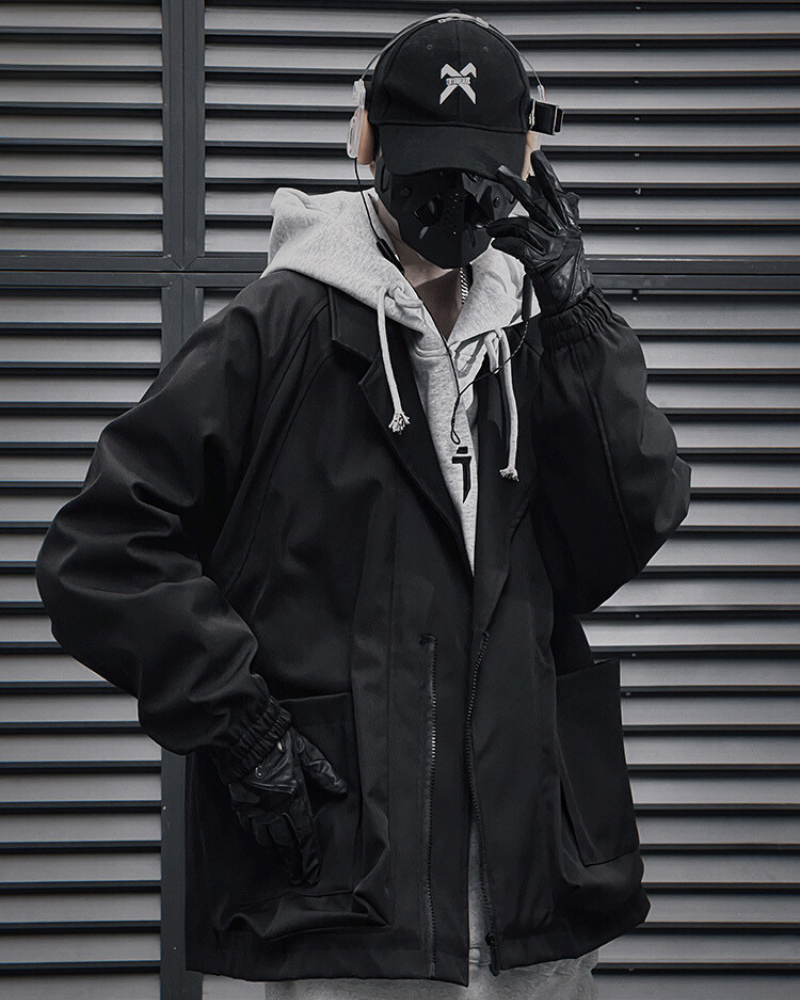 Veste Unisexe Chic Zippée - veste techwear - Veste Unisexe Chic Zippée au style techwear moderne