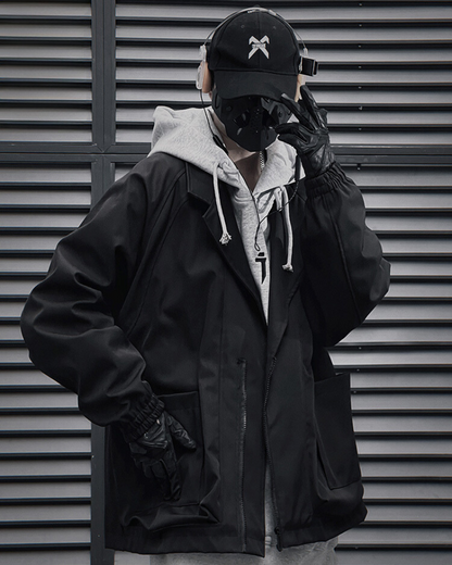 Veste Unisexe Chic Zippée - veste techwear - Veste Unisexe Chic Zippée au style techwear moderne