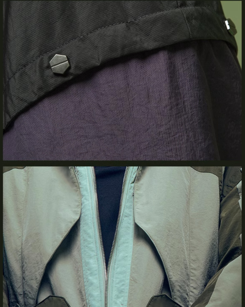 Veste Urbaine Futuriste de Hacker -  esthétique futuriste - Veste Urbaine Futuriste Inspirée par le Techwear