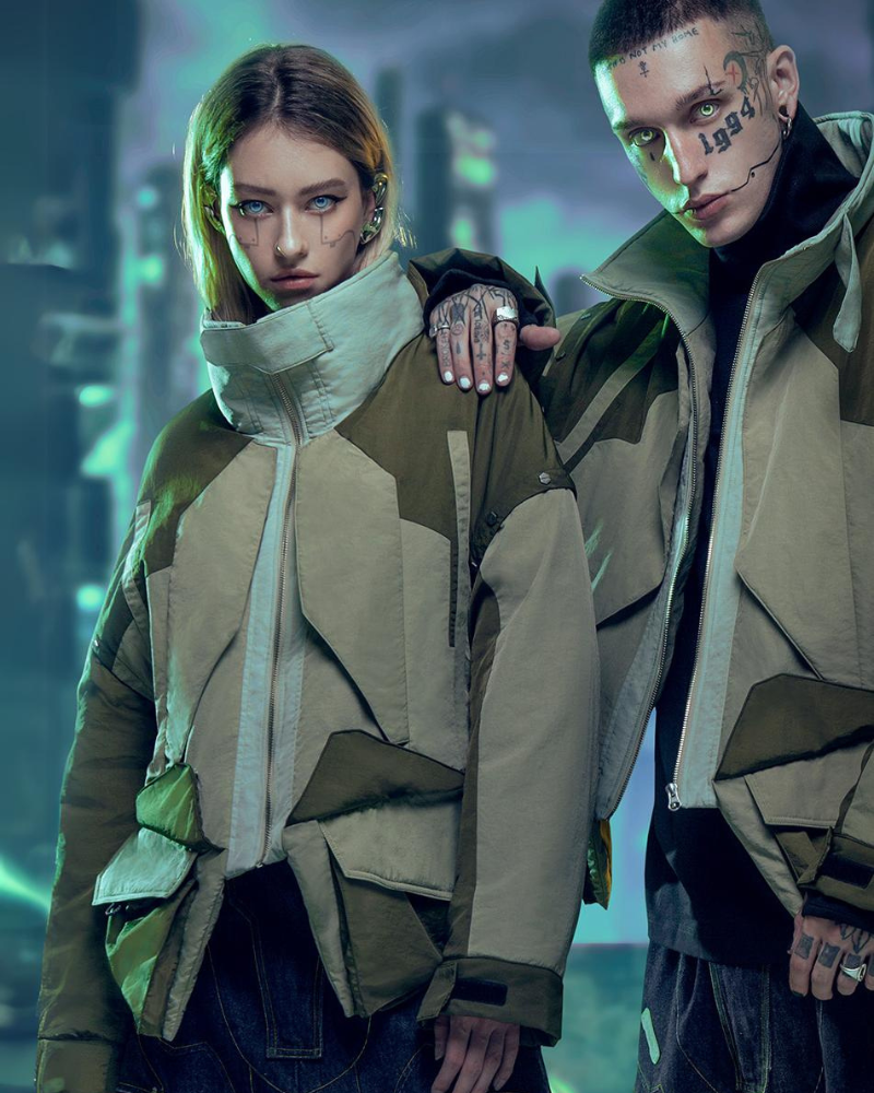 Veste Urbaine Futuriste de Hacker -  techwear - Veste Urbaine Futuriste Inspirée par le Techwear