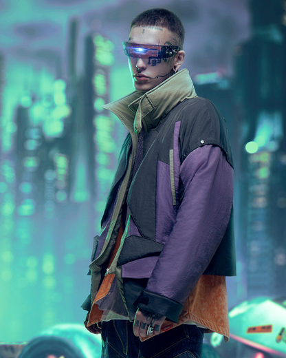 Veste Urbaine Futuriste de Hacker - veste techwear - Veste Urbaine Futuriste Inspirée par le Techwear