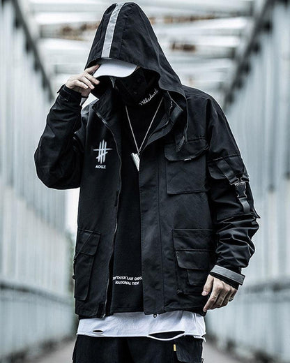 Veste Urbaine Tech Haute Visibilité -  activités extérieures - Veste Urbaine Réfléchissante pour Plus de Visibilité