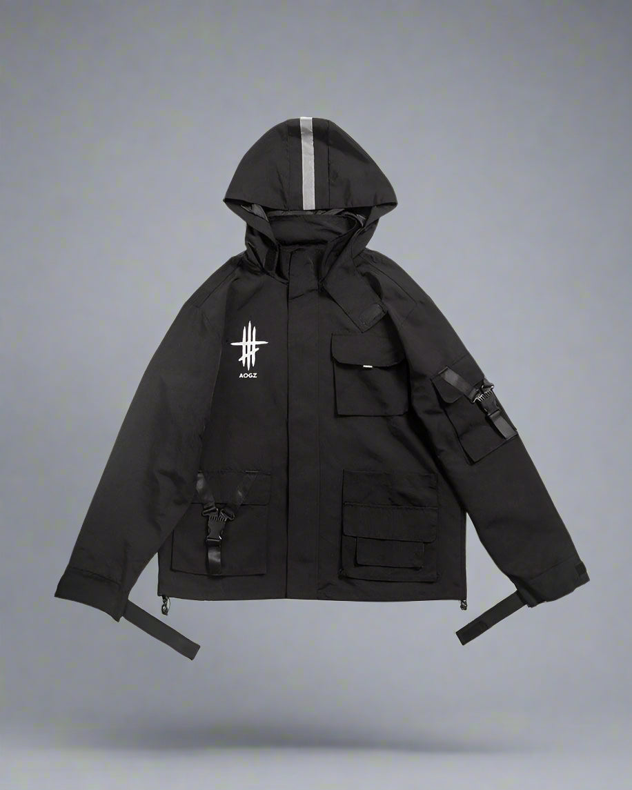 Veste Urbaine Tech Haute Visibilité -  veste à capuche réfléchissante - Veste Urbaine Réfléchissante pour Plus de Visibilité