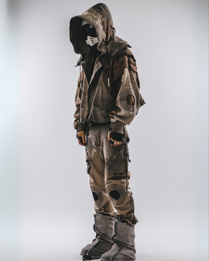 Veste Utilitaire Chic Lavée -  veste chic - Veste Utilitaire Chic Lavée en Jaune Gingembre