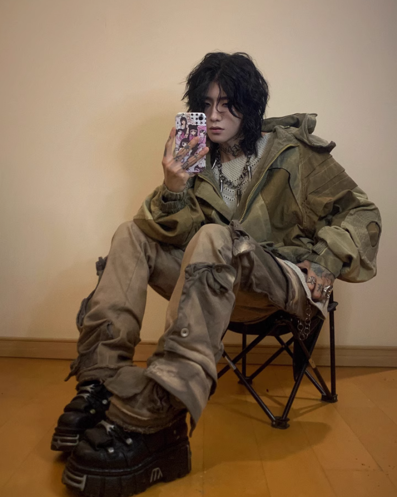 Veste Utilitaire Chic Lavée -  veste confortable - Veste Utilitaire Chic Lavée en Jaune Gingembre