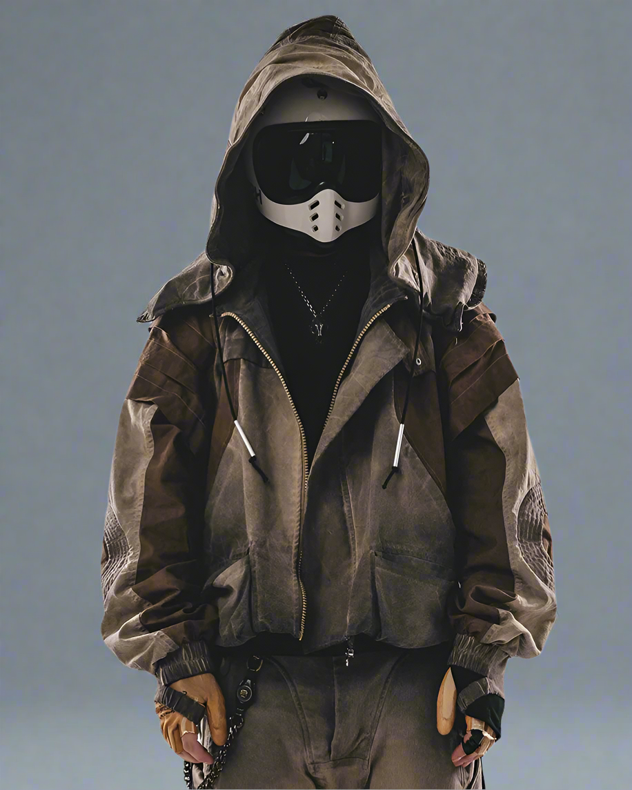 Veste Utilitaire Chic Lavée - veste inspirée du wasteland - Veste Utilitaire Chic Lavée en Jaune Gingembre