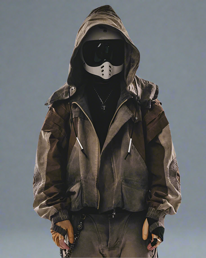 Veste Utilitaire Chic Lavée - veste inspirée du wasteland - Veste Utilitaire Chic Lavée en Jaune Gingembre