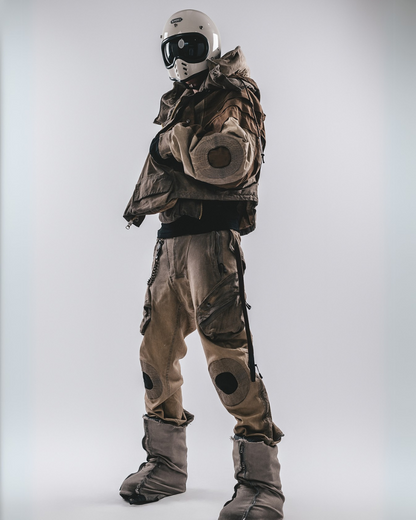 Veste Utilitaire Chic Lavée - veste inspirée du wasteland - Veste Utilitaire Chic Lavée en Jaune Gingembre