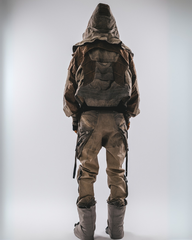 Veste Utilitaire Chic Lavée -  veste polyester - Veste Utilitaire Chic Lavée en Jaune Gingembre