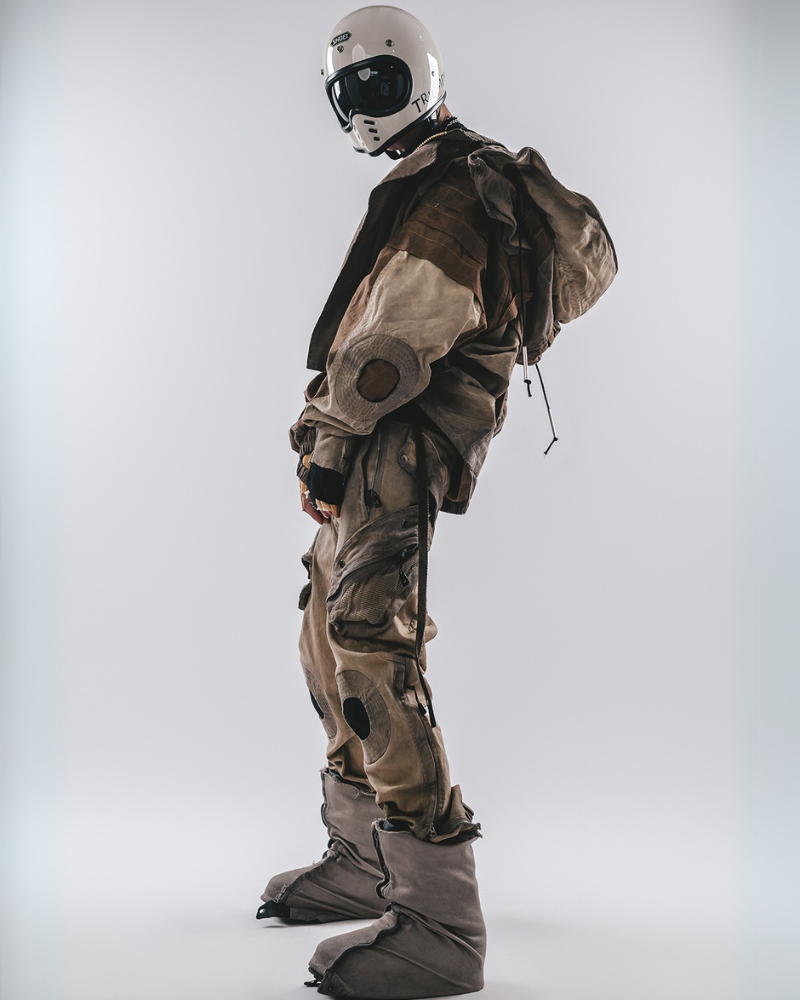 Veste Utilitaire Chic Lavée - veste utilitaire - Veste Utilitaire Chic Lavée en Jaune Gingembre