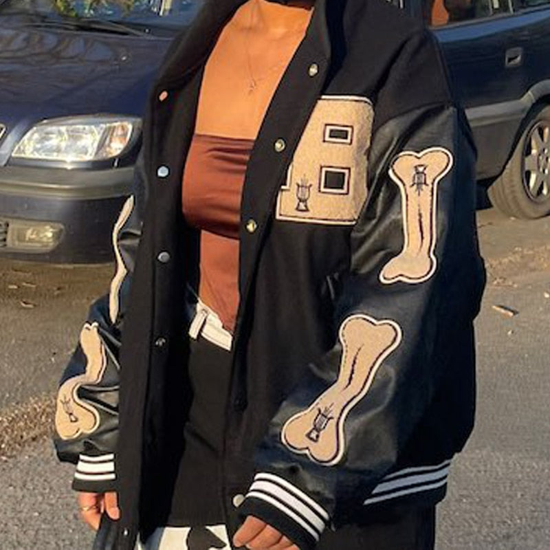 Veste Varsity Vintage -  mode streetwear - Veste Varsity Vintage Unisexe pour le Style Streetwear