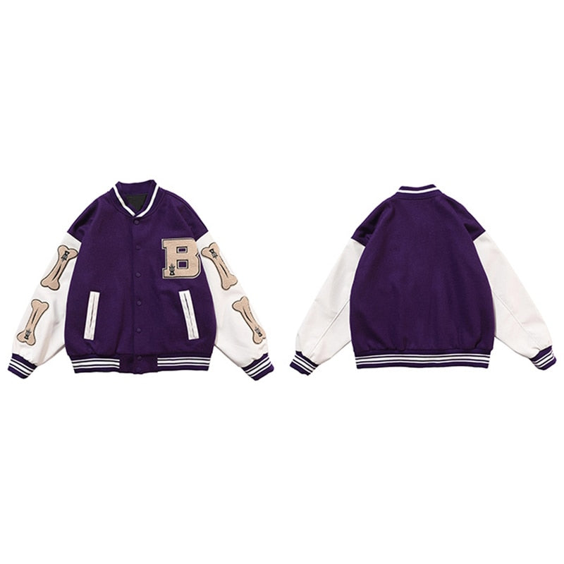 Veste Varsity Vintage -  style décontracté - Veste Varsity Vintage Unisexe pour le Style Streetwear