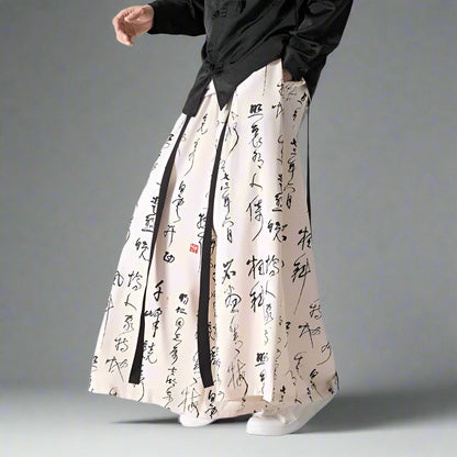 Pantalons larges vintage élégants