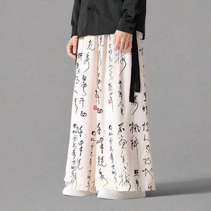 Pantalons larges vintage élégants