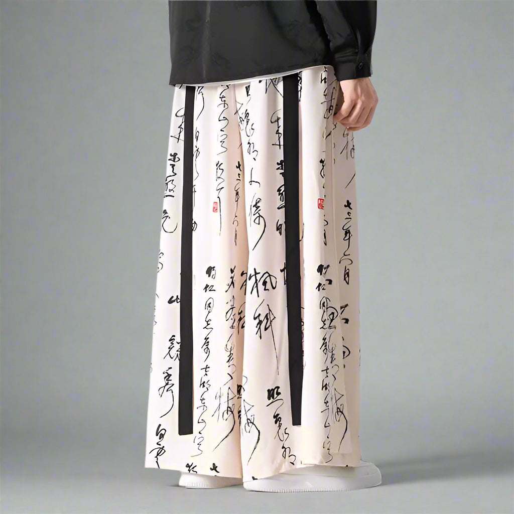 Pantalons larges vintage élégants
