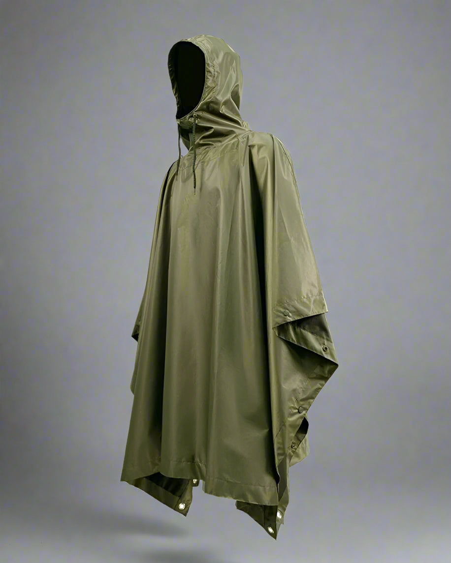 Vêtement de Pluie Ultime Toutes Saisons -  poncho résistant à l'eau - Poncho de pluie techwear moderne pour toutes saisons