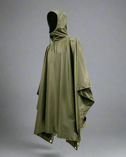 Vêtement de Pluie Ultime Toutes Saisons -  poncho résistant à l'eau - Poncho de pluie techwear moderne pour toutes saisons