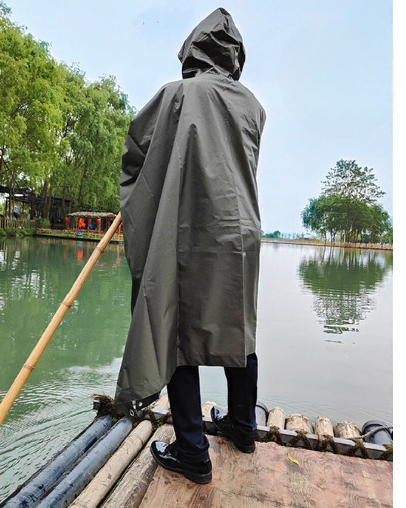 Vêtement de Pluie Ultime Toutes Saisons -  résistant à l'eau - Poncho de pluie techwear moderne pour toutes saisons