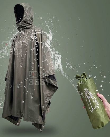 Vêtement de Pluie Ultime Toutes Saisons - vêtement de pluie - Poncho de pluie techwear moderne pour toutes saisons