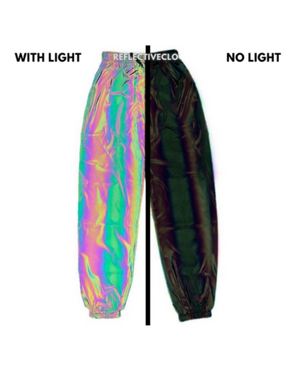 Vêtements de Sport Réfléchissants et Attrayants -  durabilité - Pantalons Réfléchissants Colorés pour Festivals et Rave