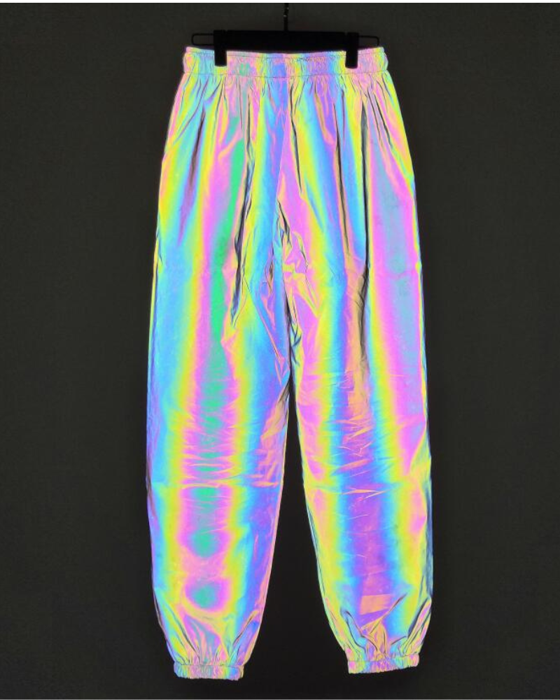 Vêtements de Sport Réfléchissants et Attrayants -  pantalons confortables - Pantalons Réfléchissants Colorés pour Festivals et Rave