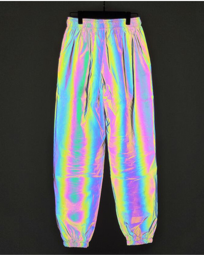 Vêtements de Sport Réfléchissants et Attrayants -  pantalons confortables - Pantalons Réfléchissants Colorés pour Festivals et Rave