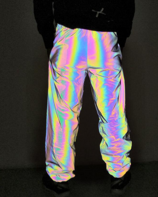 Vêtements de Sport Réfléchissants et Attrayants - pantalons réflecteurs - Pantalons Réfléchissants Colorés pour Festivals et Rave