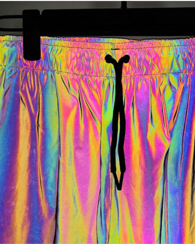 Vêtements de Sport Réfléchissants et Attrayants -  style cyberpunk - Pantalons Réfléchissants Colorés pour Festivals et Rave