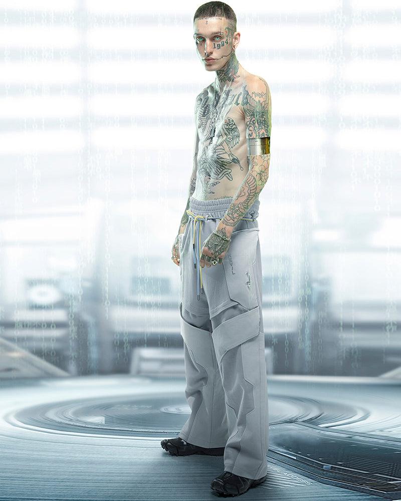 Pantalon Cyber Patchwork Futuriste