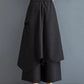 Pantalons Hakama Chic à Double Couche