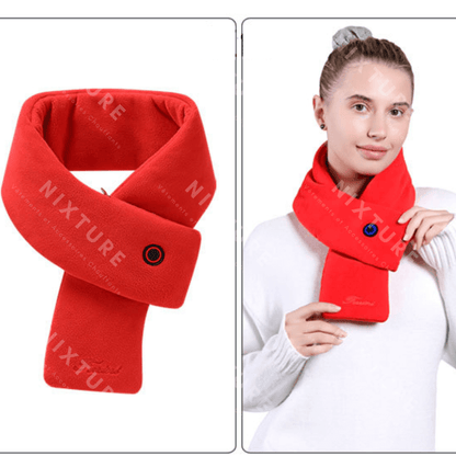 echarpe chauffante rouge