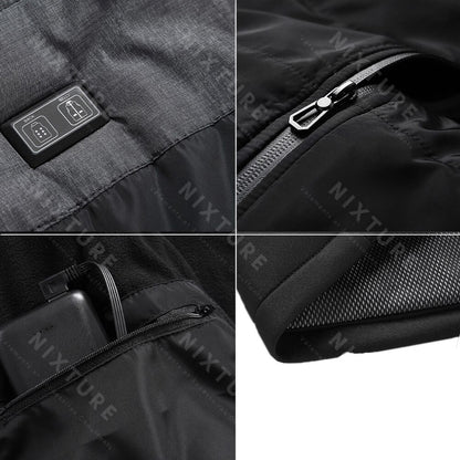 Gilet Chauffant Intelligent - Gris - gilet thermique - Gilet chauffant intelligent gris pour un confort optimal