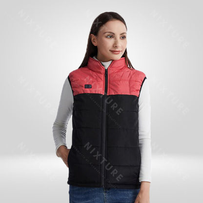 Gilet Chauffant Intelligent - Rose -  accessoire femme - Gilet chauffant intelligent rose pour un confort optimal