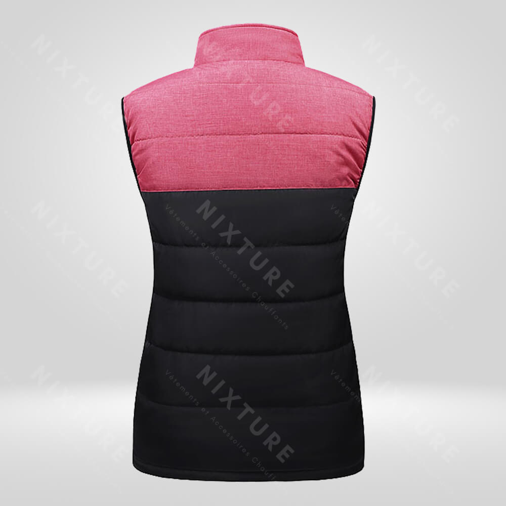 Gilet Chauffant Intelligent - Rose -  mode hiver - Gilet chauffant intelligent rose pour un confort optimal